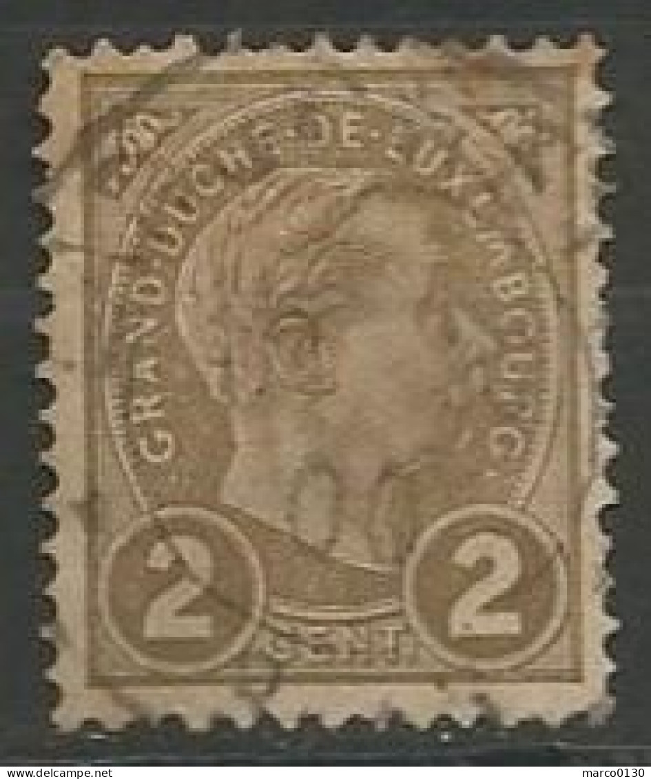 LUXEMBOURG N° 70 OBLITERE - 1906 Guillermo IV