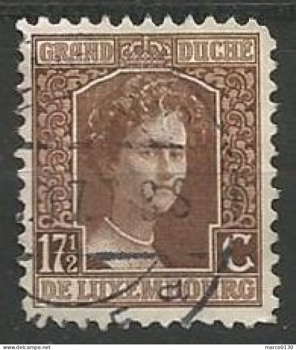 LUXEMBOURG N° 98 OBLITERE - 1914-24 Marie-Adélaida