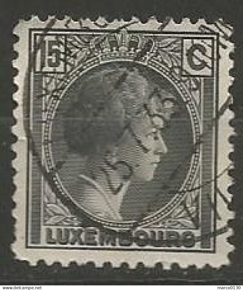 LUXEMBOURG N° 219 OBLITERE - 1926-39 Charlotte Rechtsprofil