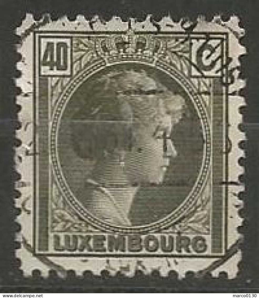 LUXEMBOURG N° 171 OBLITERE - 1926-39 Charlotte De Profil à Droite