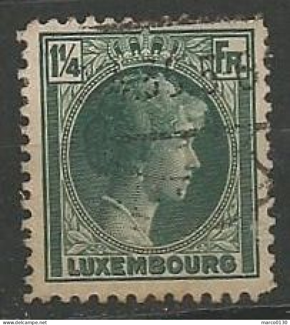 LUXEMBOURG N° 224 OBLITERE - 1926-39 Charlotte De Profil à Droite