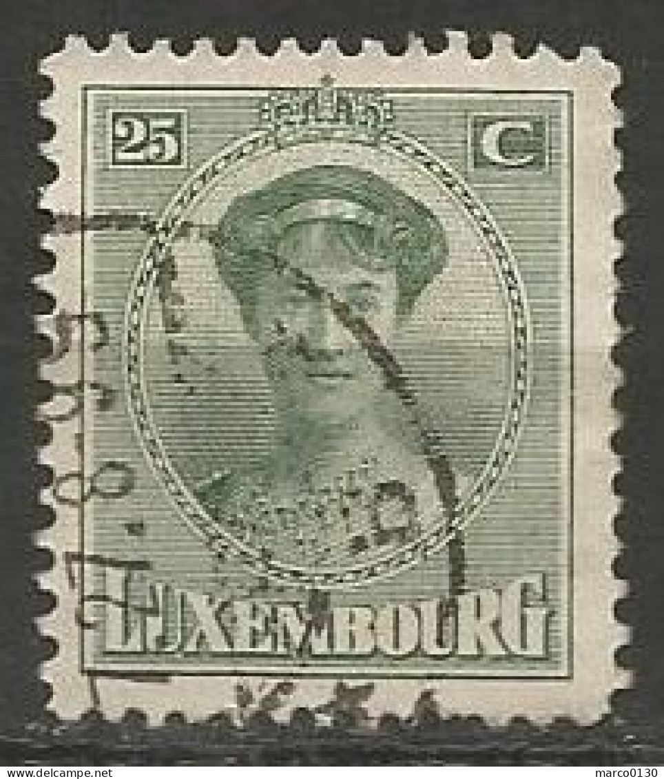 LUXEMBOURG N° 126 OBLITERE - 1921-27 Charlotte Frontansicht