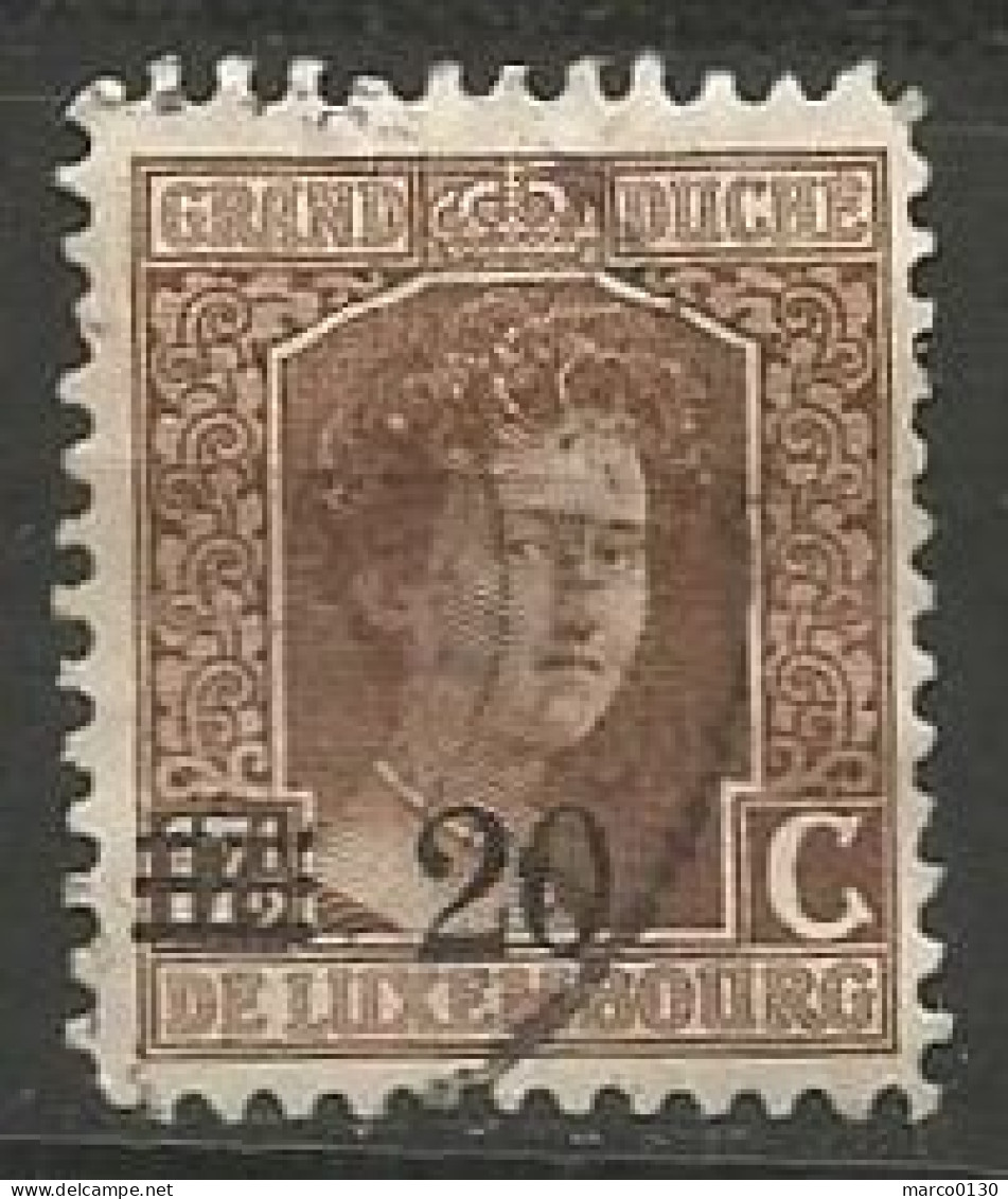 LUXEMBOURG N° 115 OBLITERE - 1914-24 Marie-Adelaide