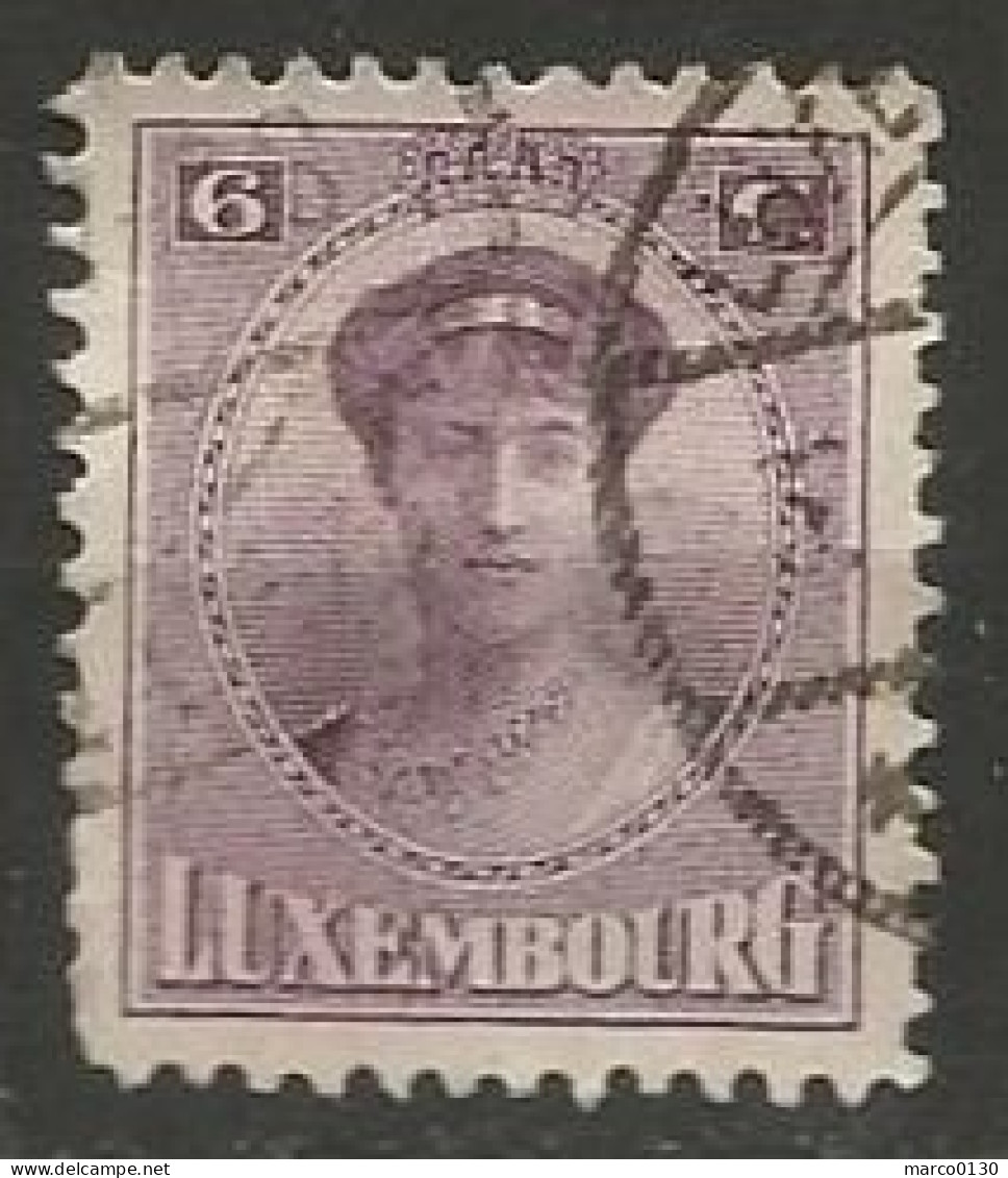 LUXEMBOURG N° 121 OBLITERE - 1921-27 Charlotte De Face