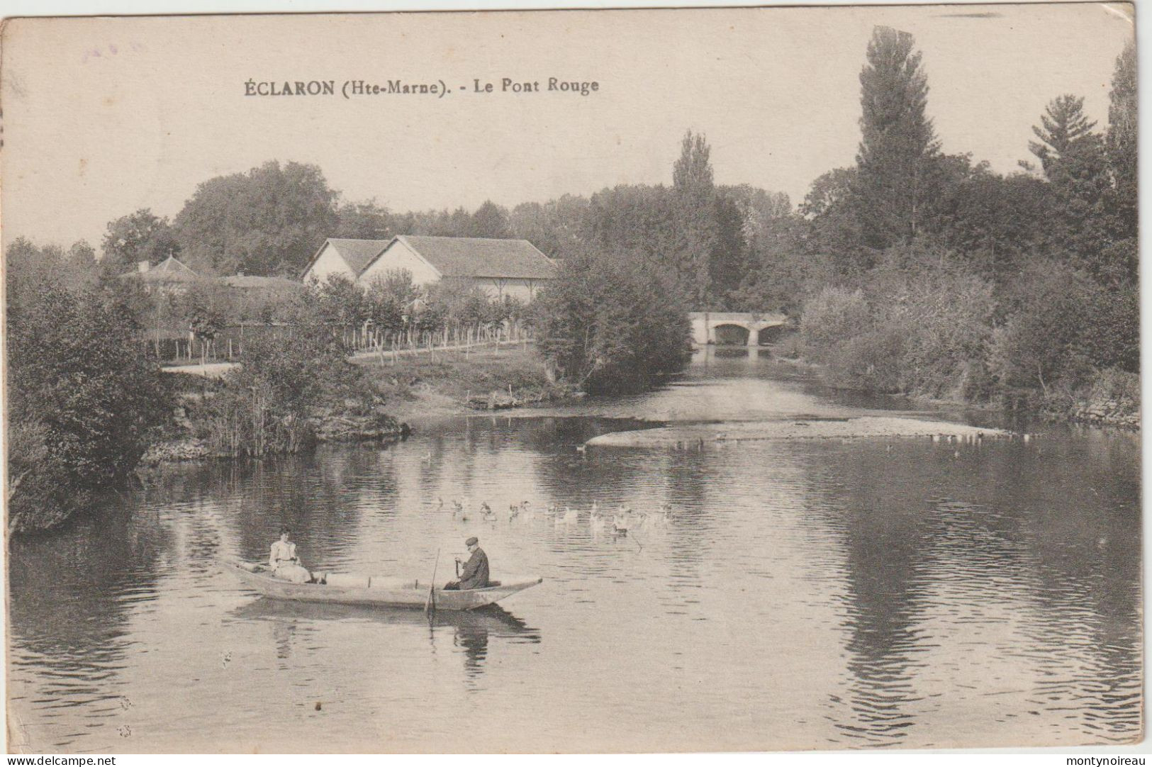 Haute Marne :  ECLARON : Le  Pont  Rouge - Eclaron Braucourt Sainte Liviere