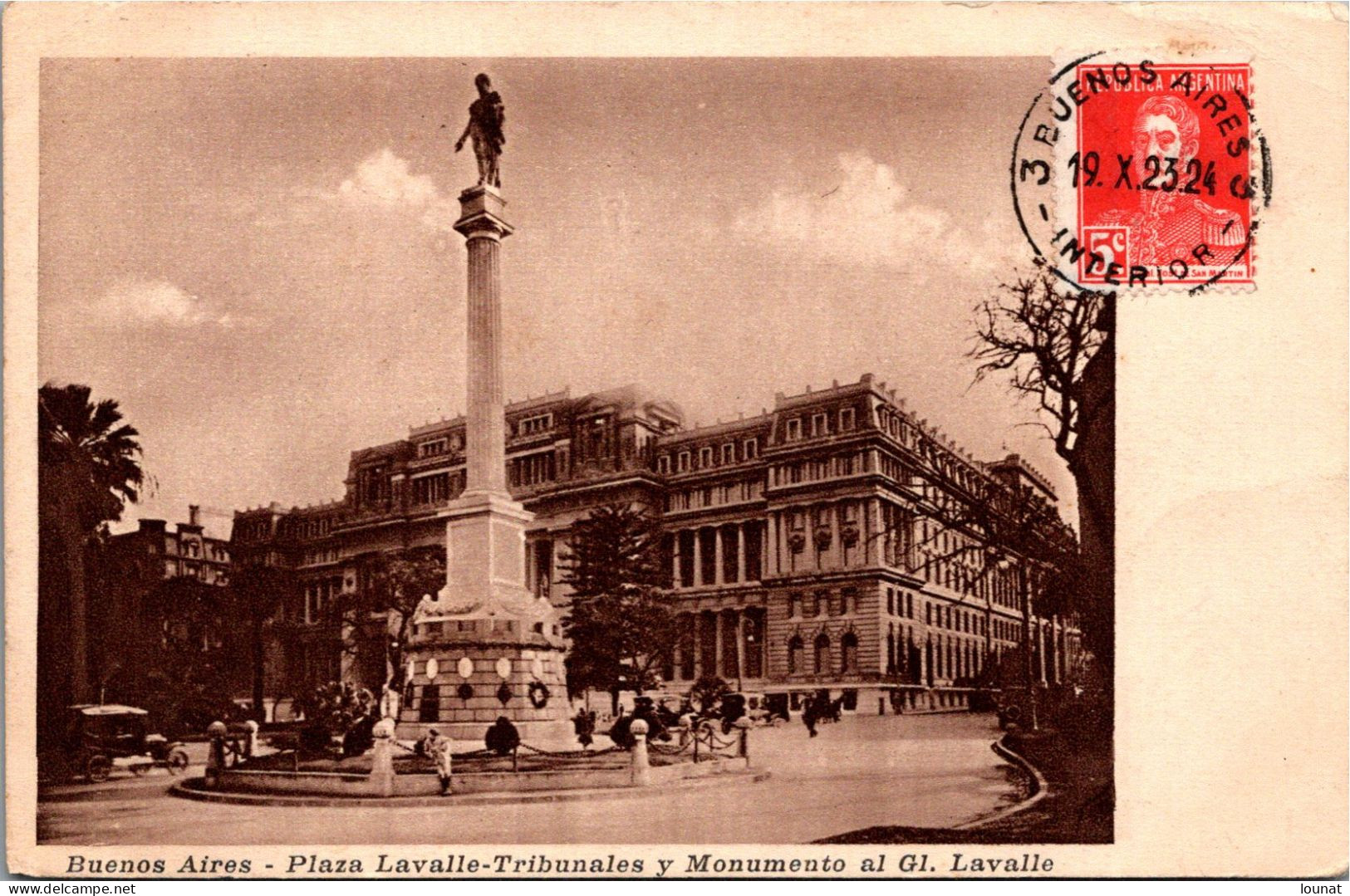 Argentine - Buenos Aires - Plaza Lavalle Tribunales Y Monumento Al Gl. Lavalle - Argentine