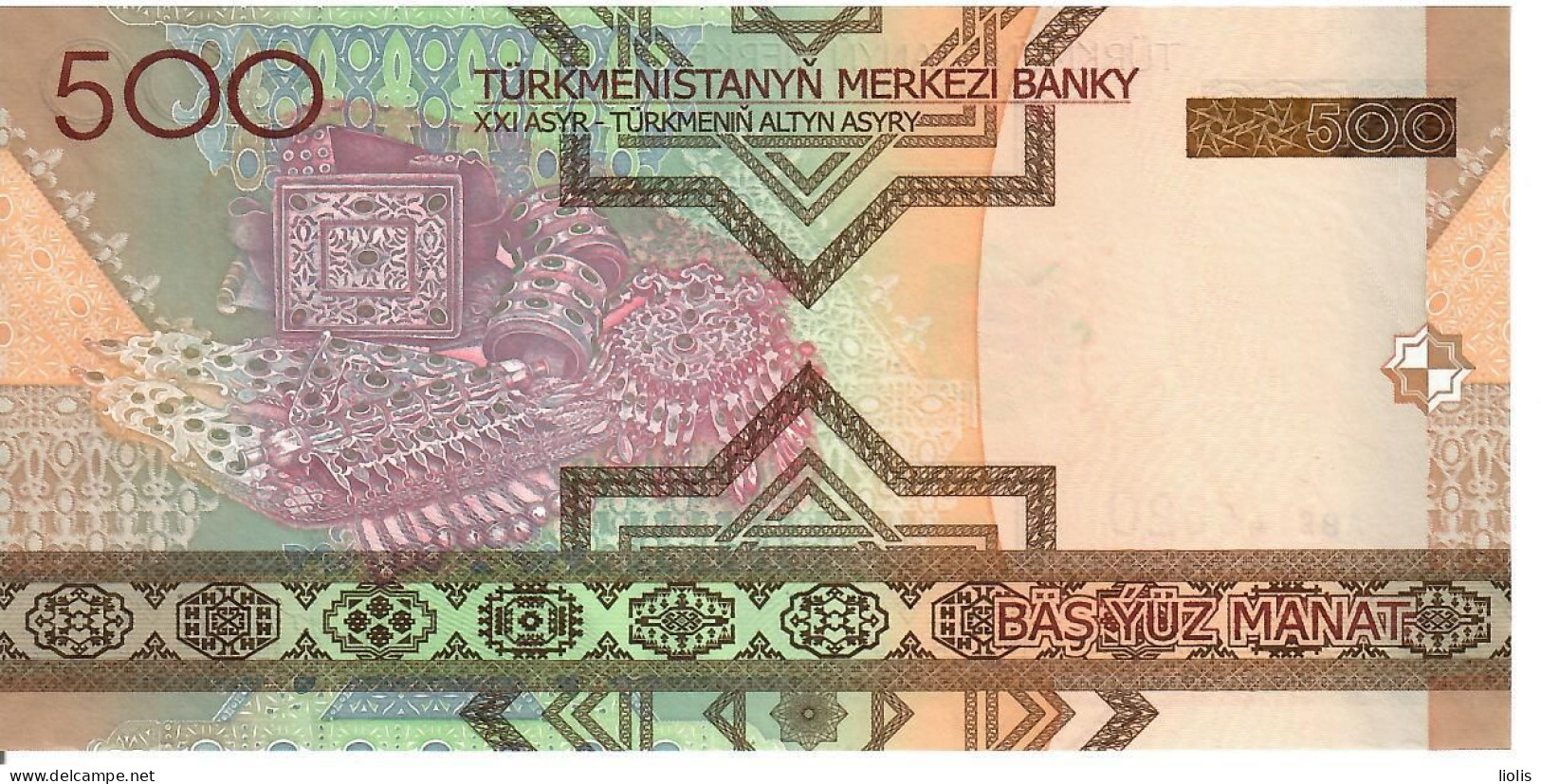 Turkmenistan P-19   500 Manat 2005 UNC - Turkmenistan