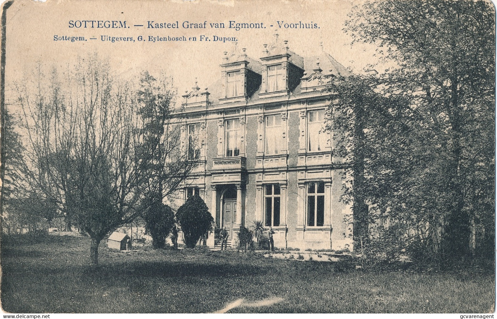 ZOTTEGEM  KASTEEL GRAAF VAN EGMONT - VOORHUIS       2 SCANS - Zottegem