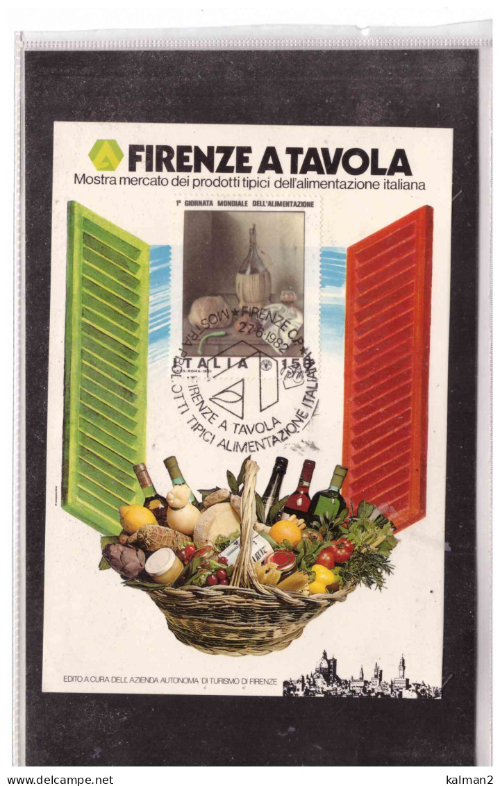 TEM17740  .  FIRENZE 27.6.1982  /  MOSTRA PRODOTTI TIPICI ALIMENTAZIONE ITALIANA - Alimentation