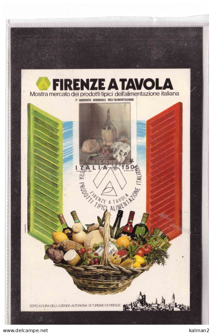 TEM17743 -   FIRENZE M 19.6.1982   /   MOSTRA PRODOTTI TIPICI ALIMENTAZIONE ITALIANA - Alimentation