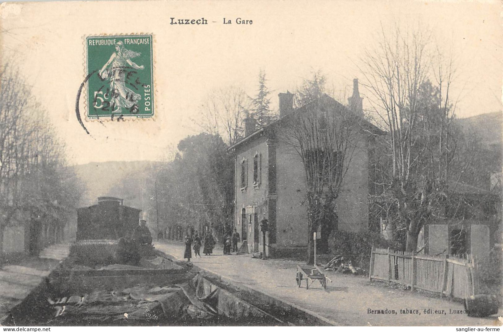 CPA 46 LUZECH LA GARE / TRAIN - Luzech