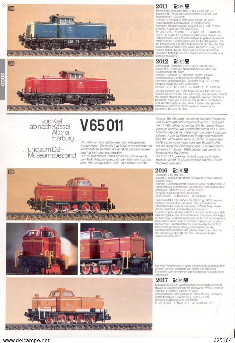 Catalogue ARNOLD RAPIDO 1987/88 N-Modelbahnen Katalog Spur N 1:160 9 Mm - Allemand