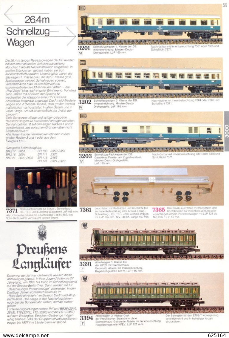 Catalogue ARNOLD RAPIDO 1987/88 N-Modelbahnen Katalog Spur N 1:160 9 Mm - Deutsch