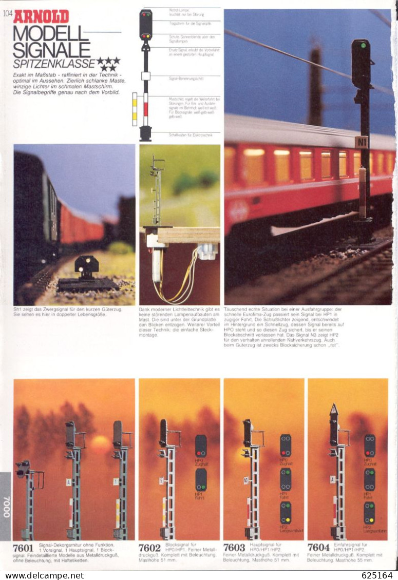 catalogue ARNOLD RAPIDO 1987/88 N-Modelbahnen Katalog Spur N 1:160 9 mm