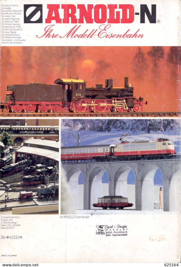 catalogue ARNOLD RAPIDO 1987/88 N-Modelbahnen Katalog Spur N 1:160 9 mm