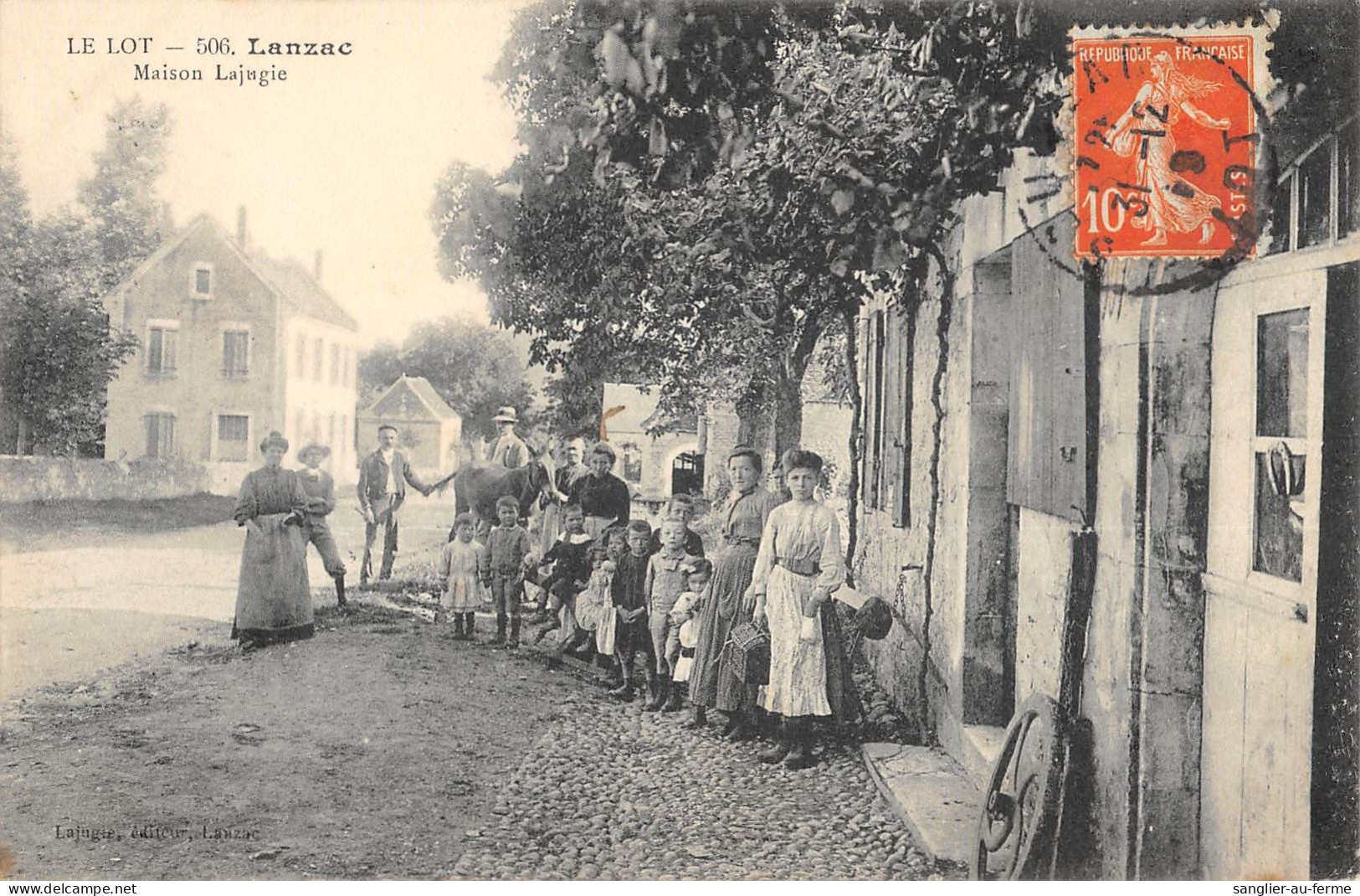 CPA 46 LANZAC MAISON LAJUGIE / CPA RARE - Autres & Non Classés