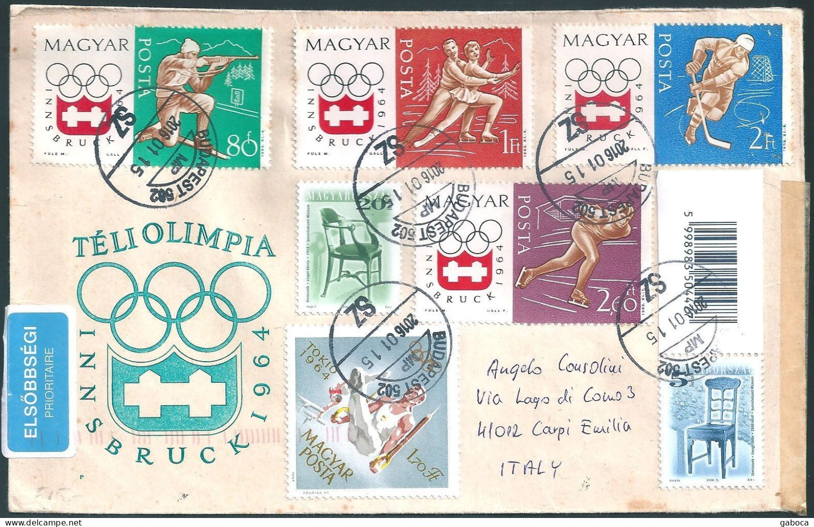 C4401 Hungary Winter Olympics Innsbruck Sport Tokyo Furniture Priority RARE - Inverno1964: Innsbruck