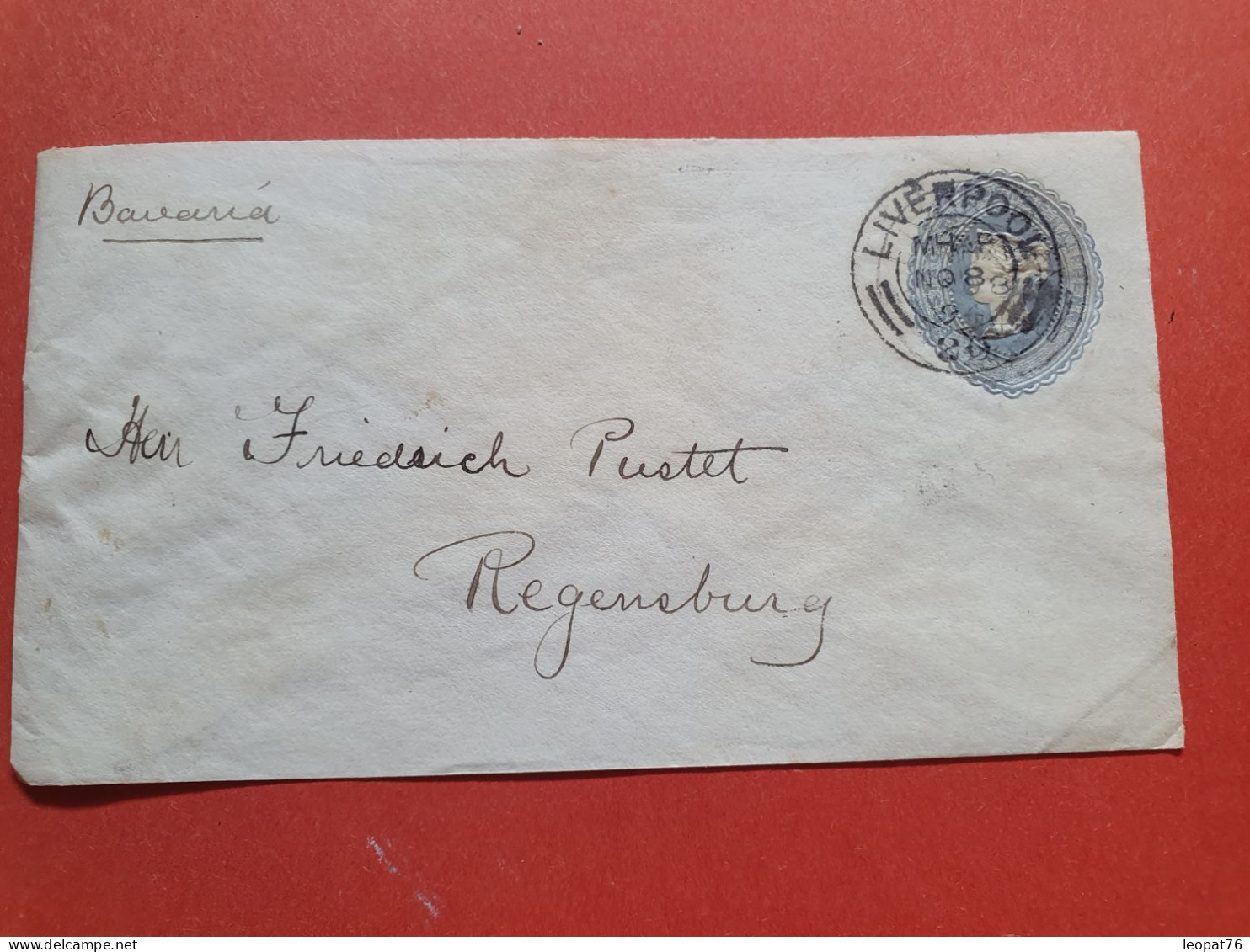 GB - Entier Postal Type Victoria, De Liverpool Pour L'Allemagne En 1894 - Réf J 215 - Interi Postali