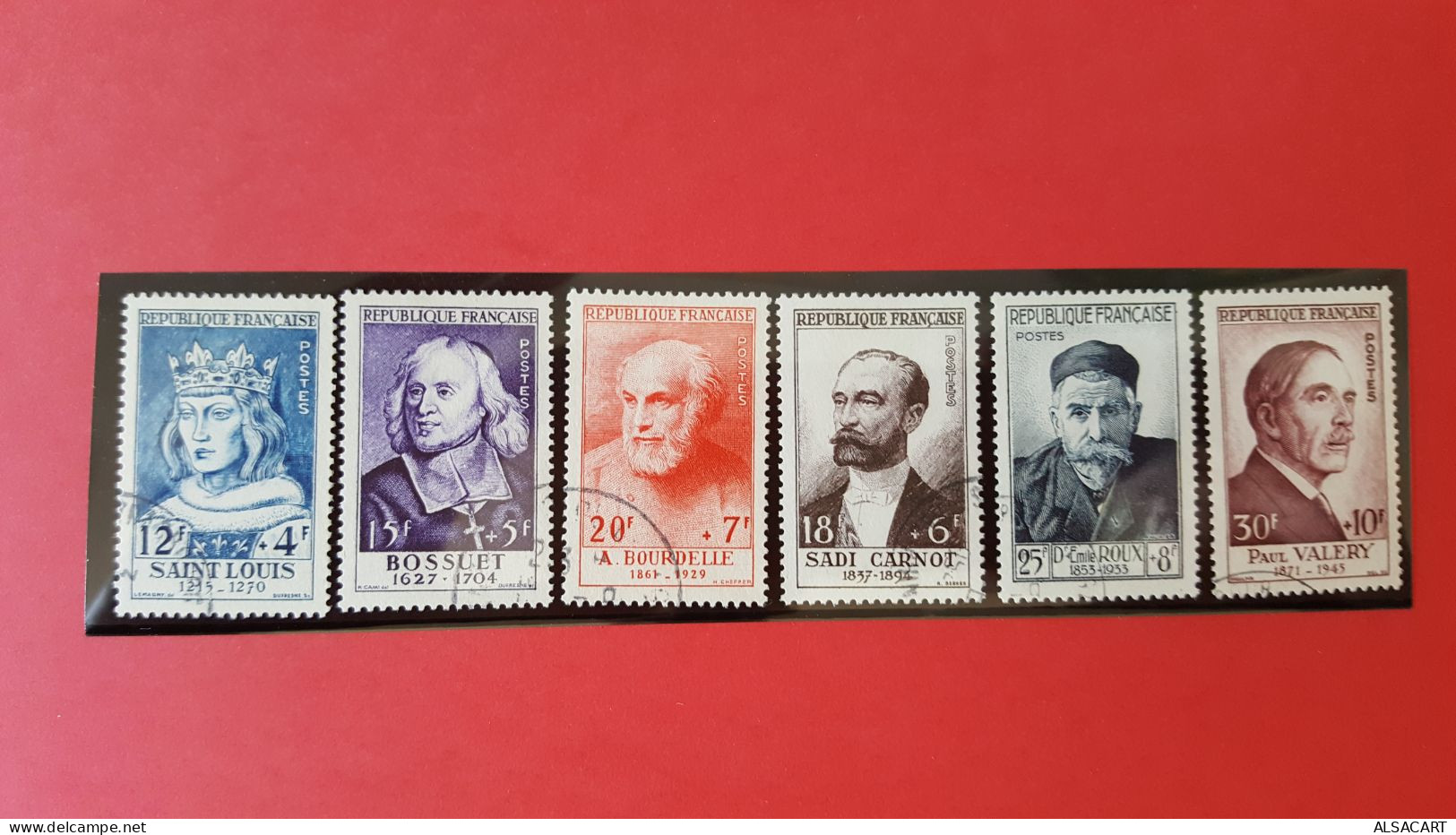 Série Célébrités Françaises Numero 989/994 ,année 1954 Belle Obitération Cote 180 Euros - Used Stamps