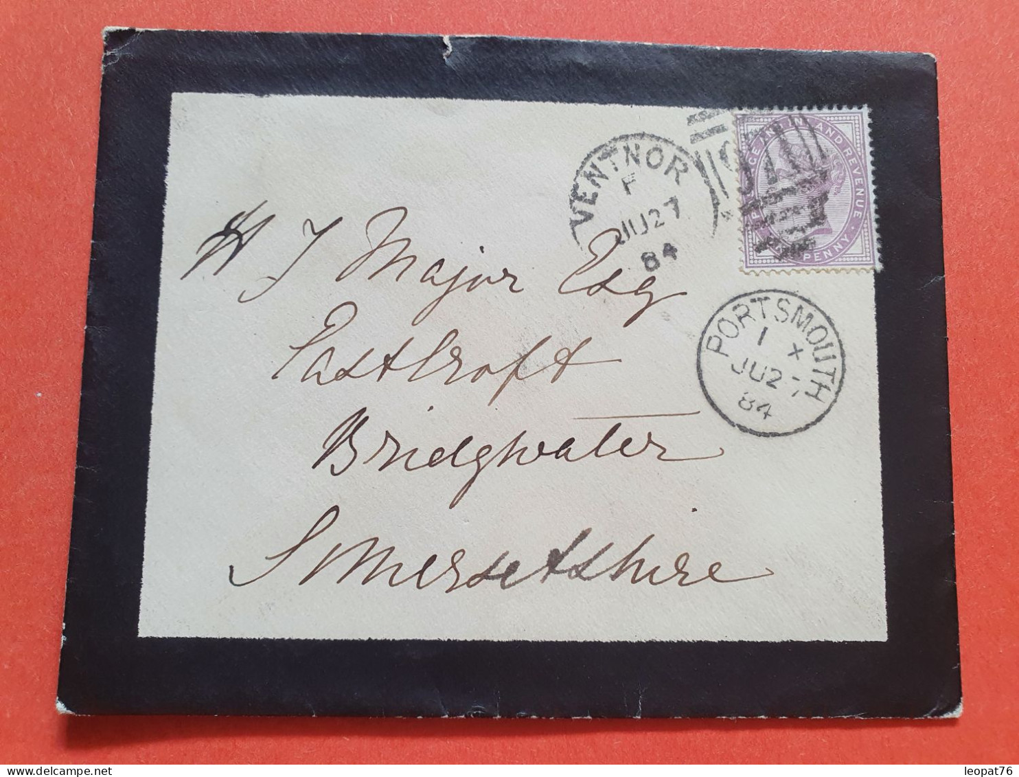 GB - Entier Postal Type Victoria, De Ventor  ( île De Wight ) Pour Bridgwater En 1884 - Réf J 216 - Postwaardestukken