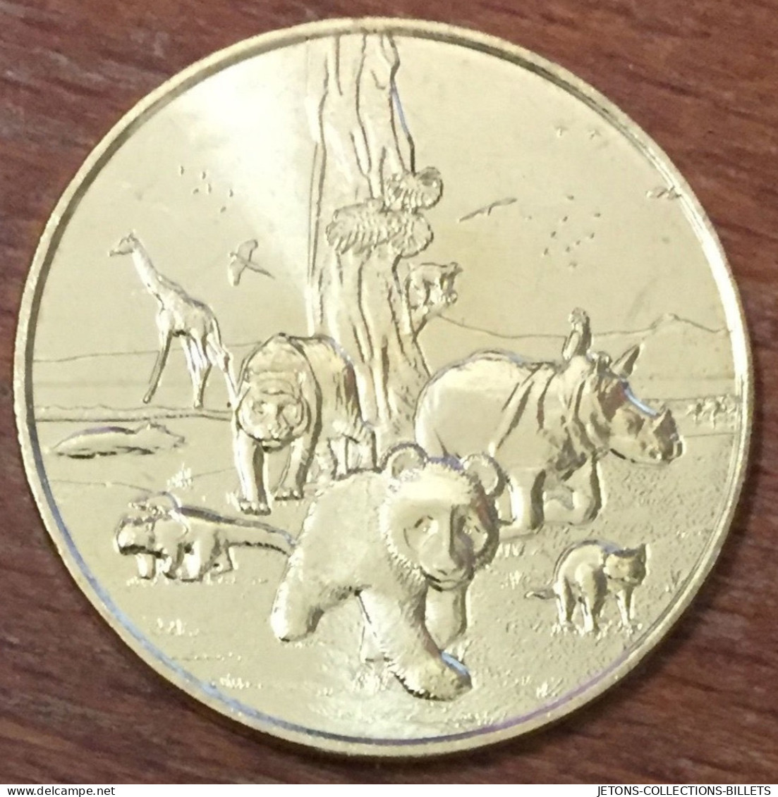 41 BEAUVAL LES ANIMAUX OURS TIGRE GIRAFE RINOCÉROS MDP 2020 MÉDAILLE MONNAIE DE PARIS JETON TOURISTIQUE TOKENS MEDALS - 2020