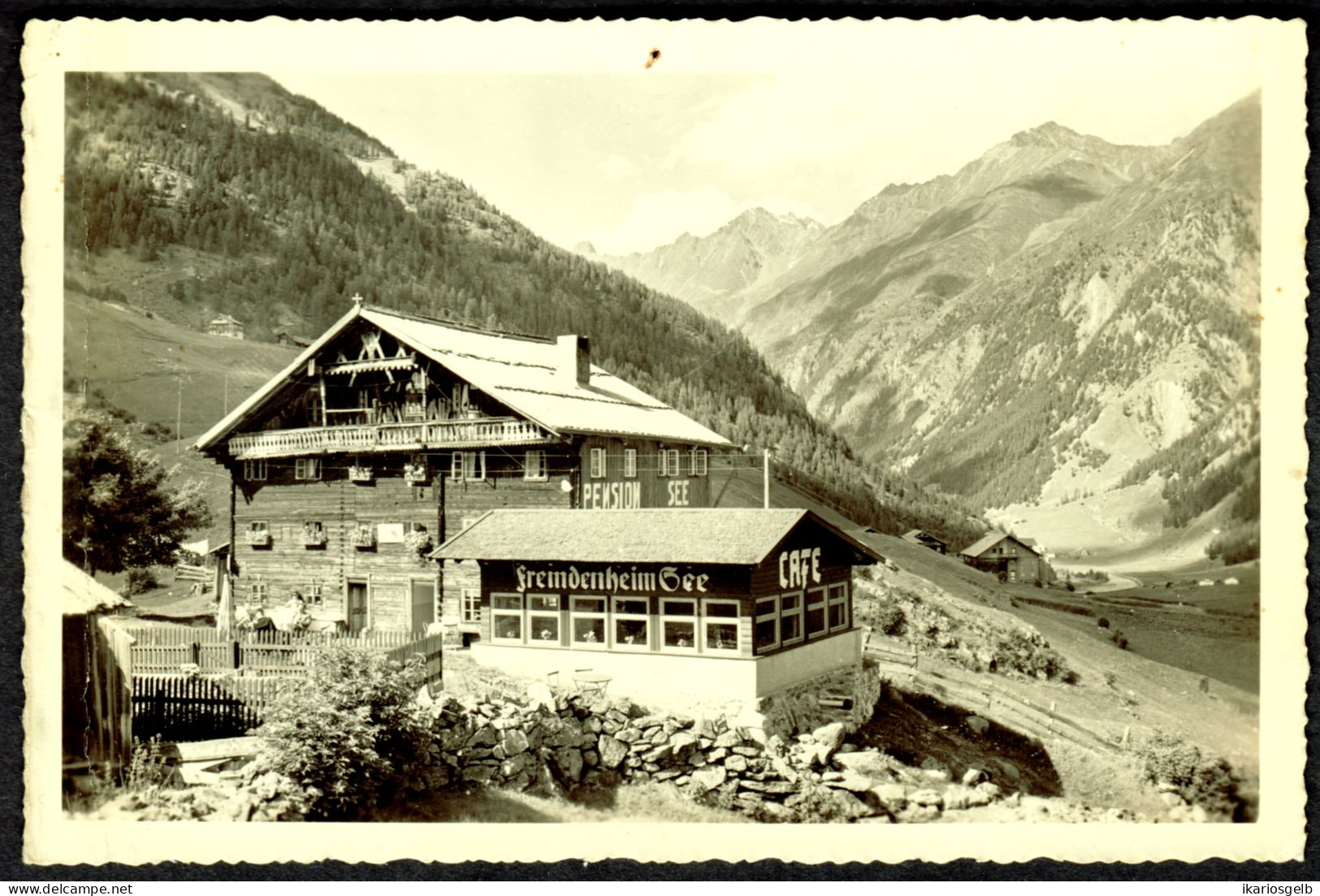 Österreich Tirol Sölden Ötztal 1926 Private Ansichtskarte " Fremdenheim See " - Sölden