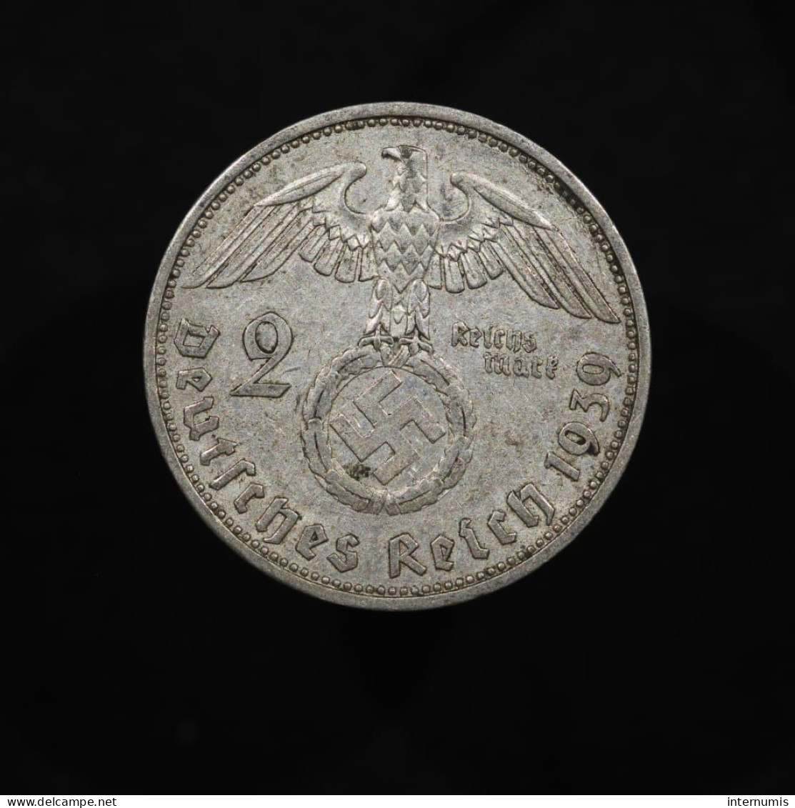 Allemagne / Germany, Von Hindenburg, 2 Reichsmark, 1939, A - Berlin, Argent (Silver), SUP (AU), KM#93, Schön#90 - 2 Reichsmark