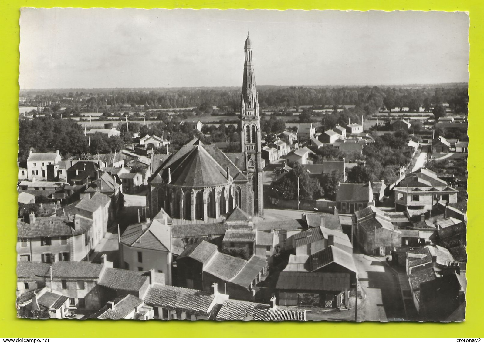 44 En Avion Au Dessus De SAINT HILAIRE DE CHALEONS Vers Bourgneuf L'Eglise Côté Abside VOIR ZOOM Maison En Construction - Bourgneuf-en-Retz