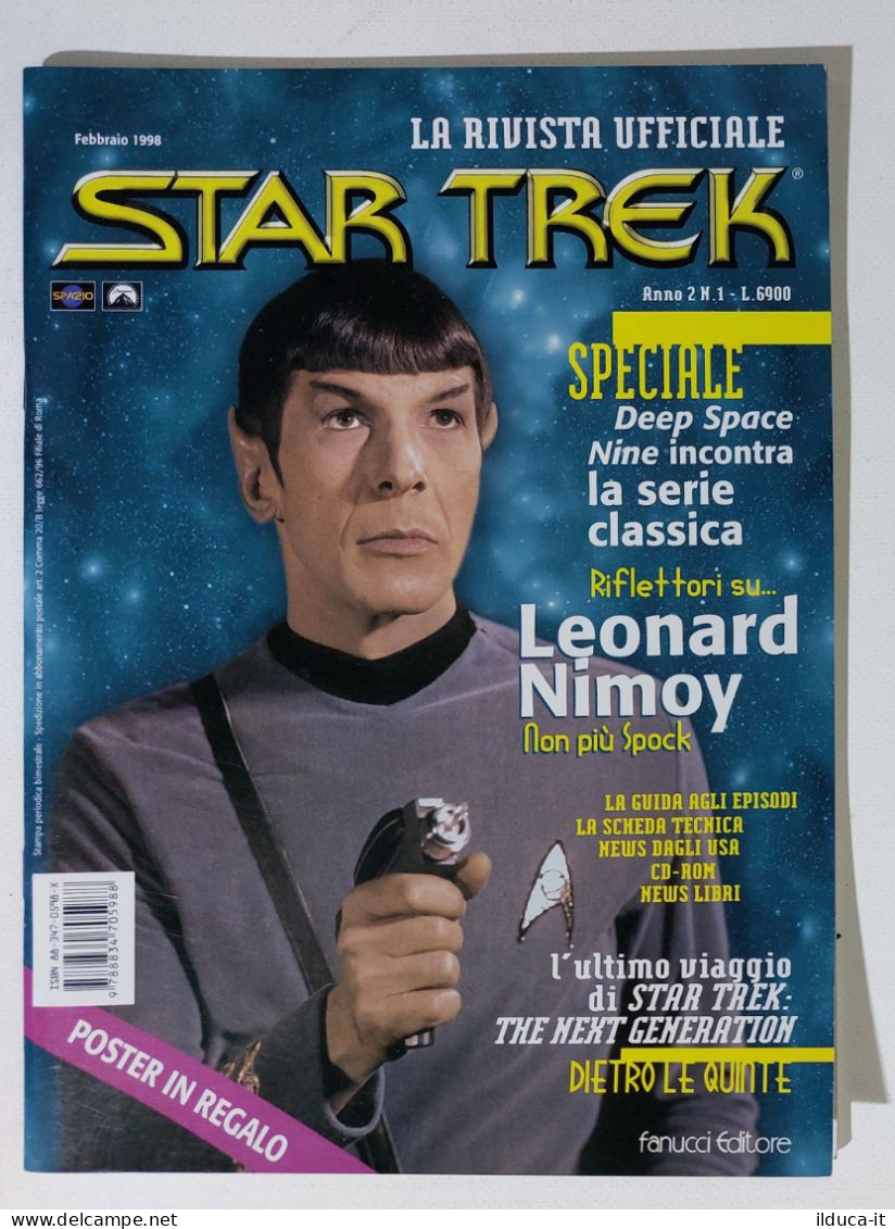 I115423 Star Trek (rivista Ufficiale) 1998 A. II N. 1 - Leonard Nimoy + Poster - Televisión