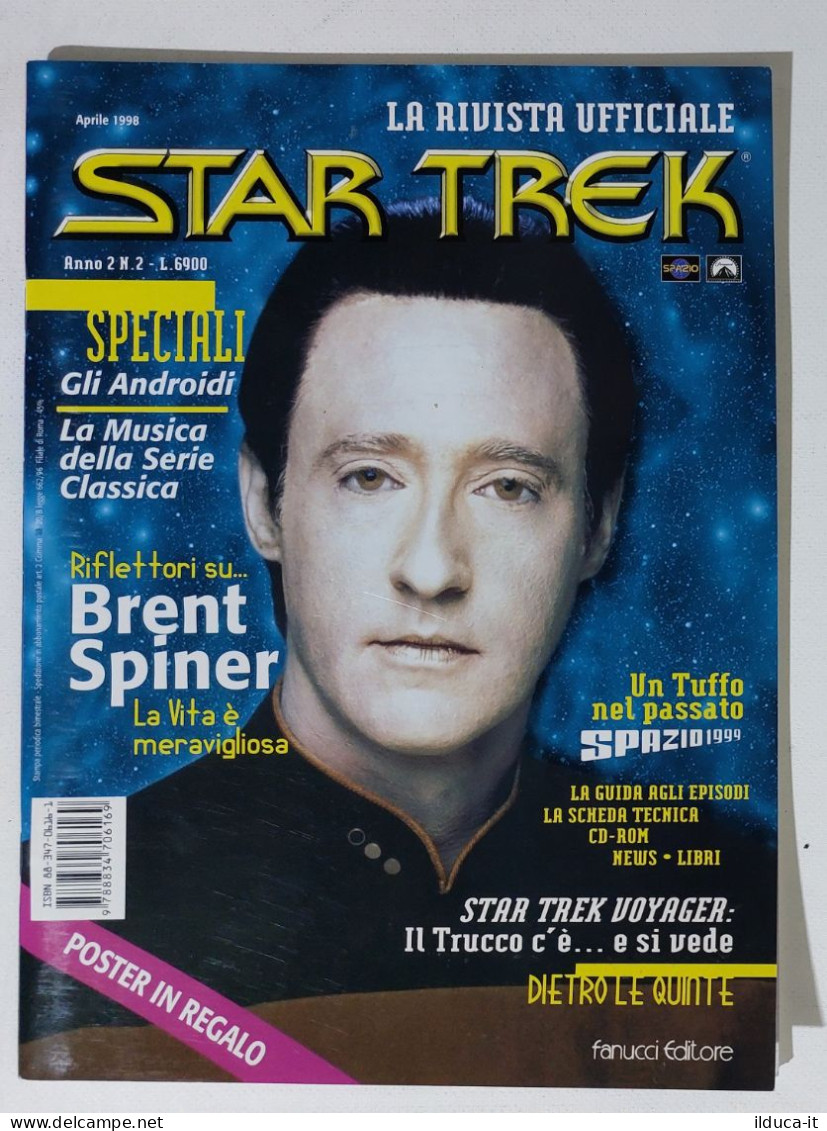 I115424 Star Trek (rivista Ufficiale) 1998 A. II N. 2 - Brent Spiner + Poster - Televisione