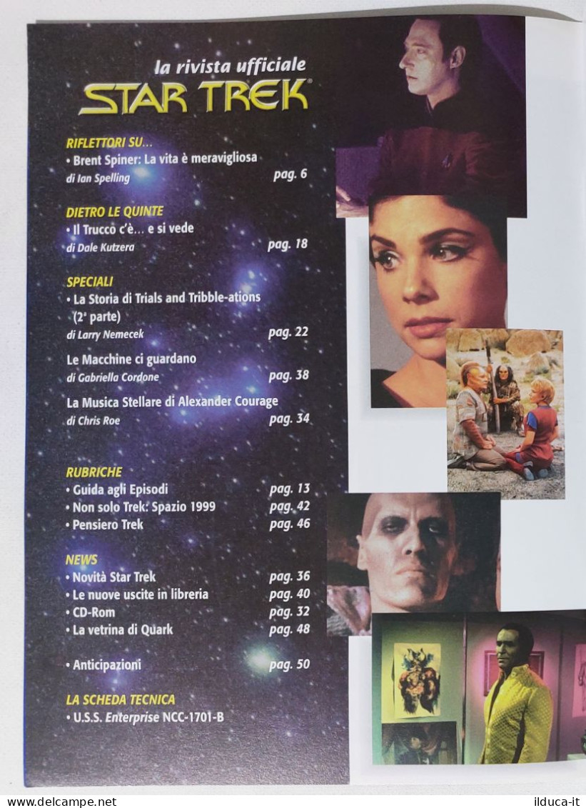 I115424 Star Trek (rivista Ufficiale) 1998 A. II N. 2 - Brent Spiner + Poster - Television