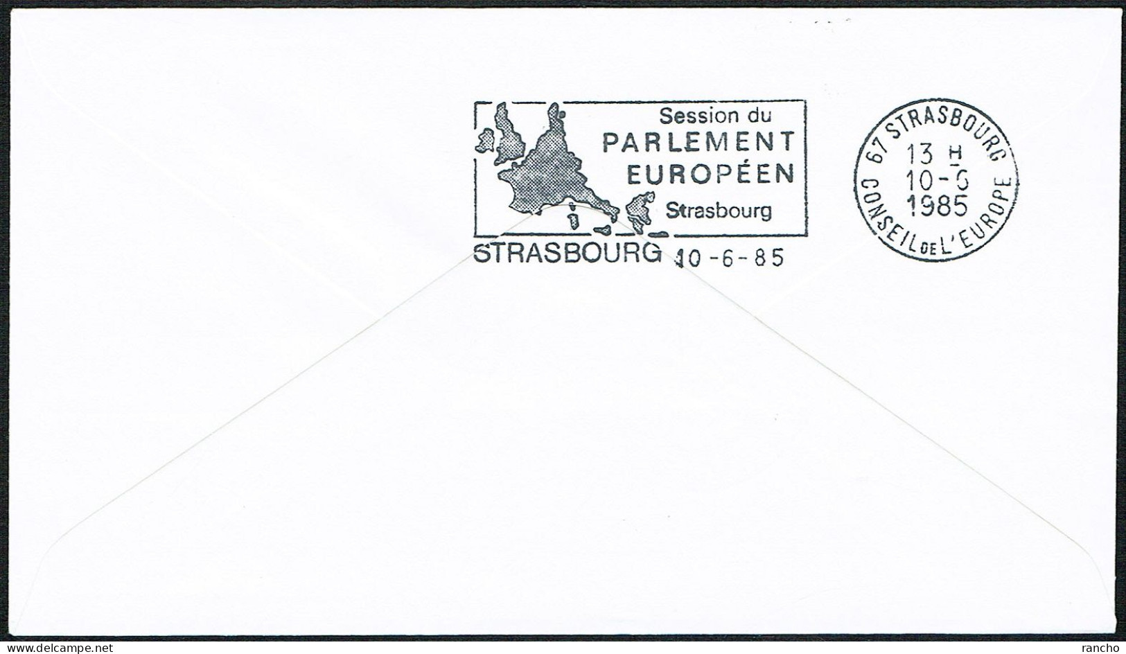 EUROPA FDC SERVICE . TIRAGE LIMITE Nr:136. DU CONSEIL DE L'EUROPE STRASBOURG .MONACO.23.5.1985. FRANCE. - Cartas & Documentos