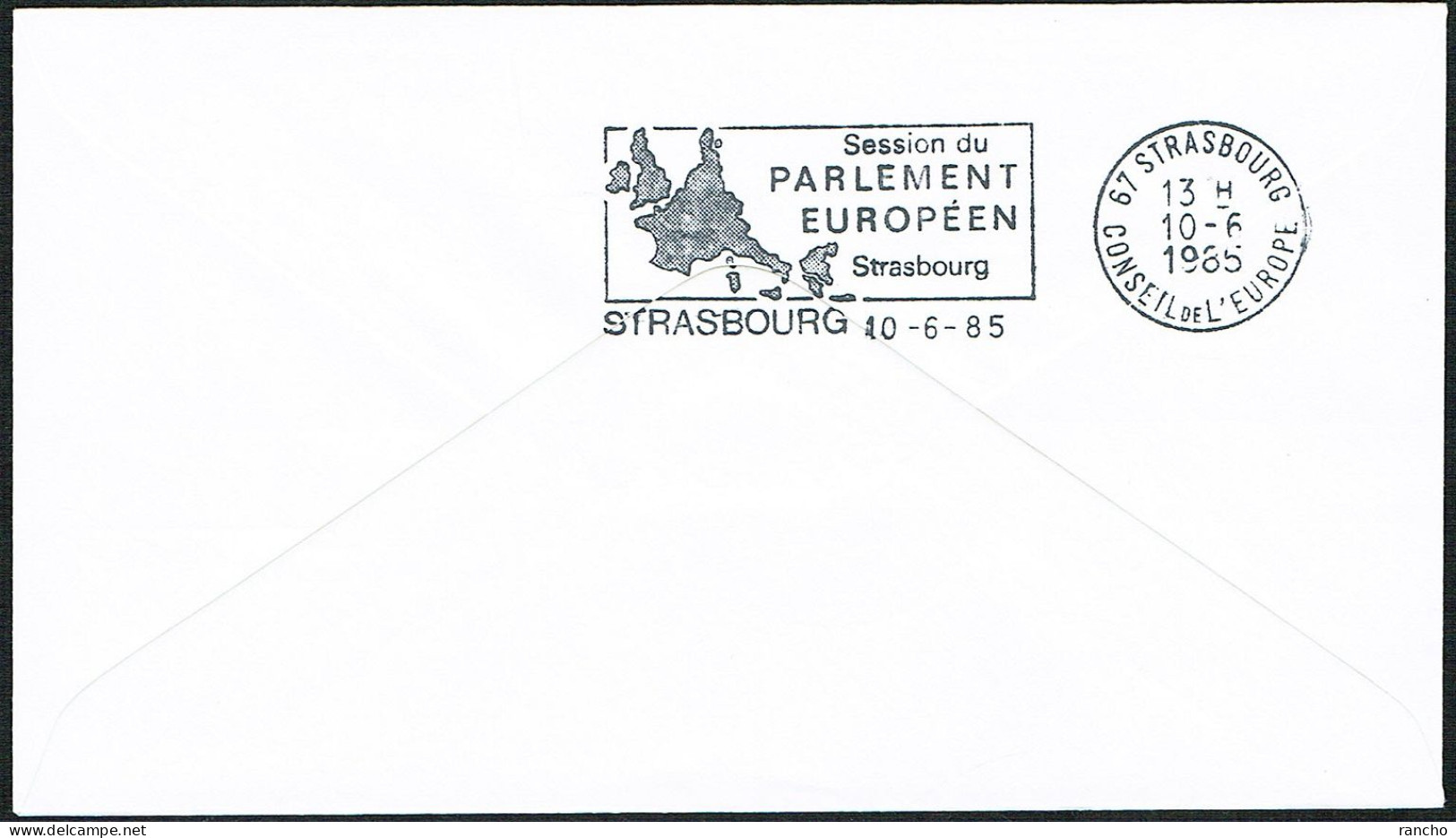 EUROPA FDC SERVICE . TIRAGE LIMITE Nr:136. DU CONSEIL DE L'EUROPE STRASBOURG .MONACO.23.5.1985. FRANCE. - Cartas & Documentos