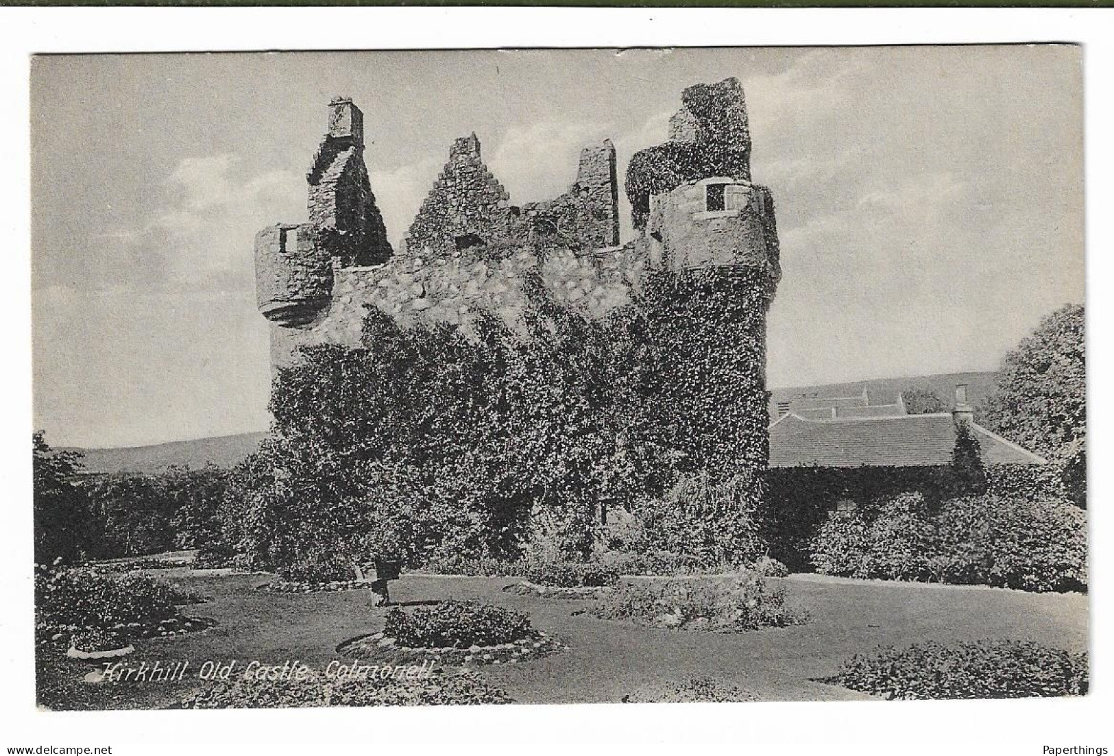 Postcard, Scotland, Ayrshire, Stinchar Valley, Colmonell, Kirkhill Castle, Building, Landscape. - Ayrshire