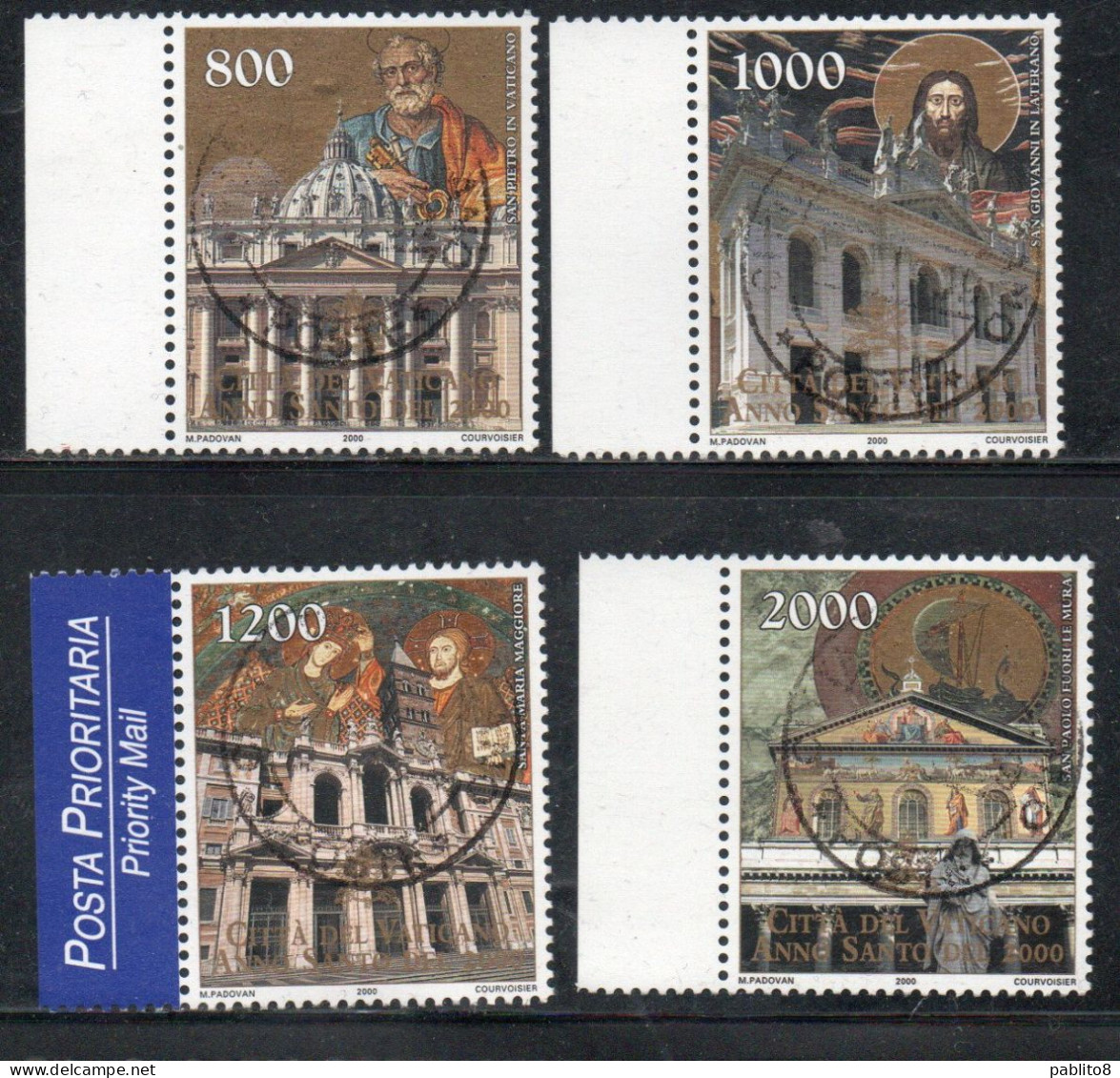 CITTÀ DEL VATICANO VATIKAN VATICAN 2000 ANNO SANTO HOLY YEAR SERIE COMPLETA COMPLETE SET USATA USED OBLITERE' - Oblitérés