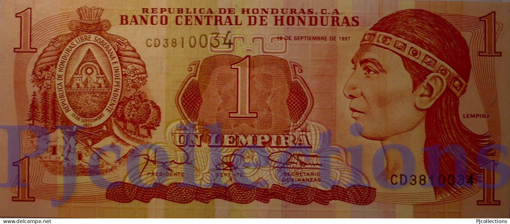 HONDURAS 1 LEMPIRA 1997 PICK 79A UNC - Honduras