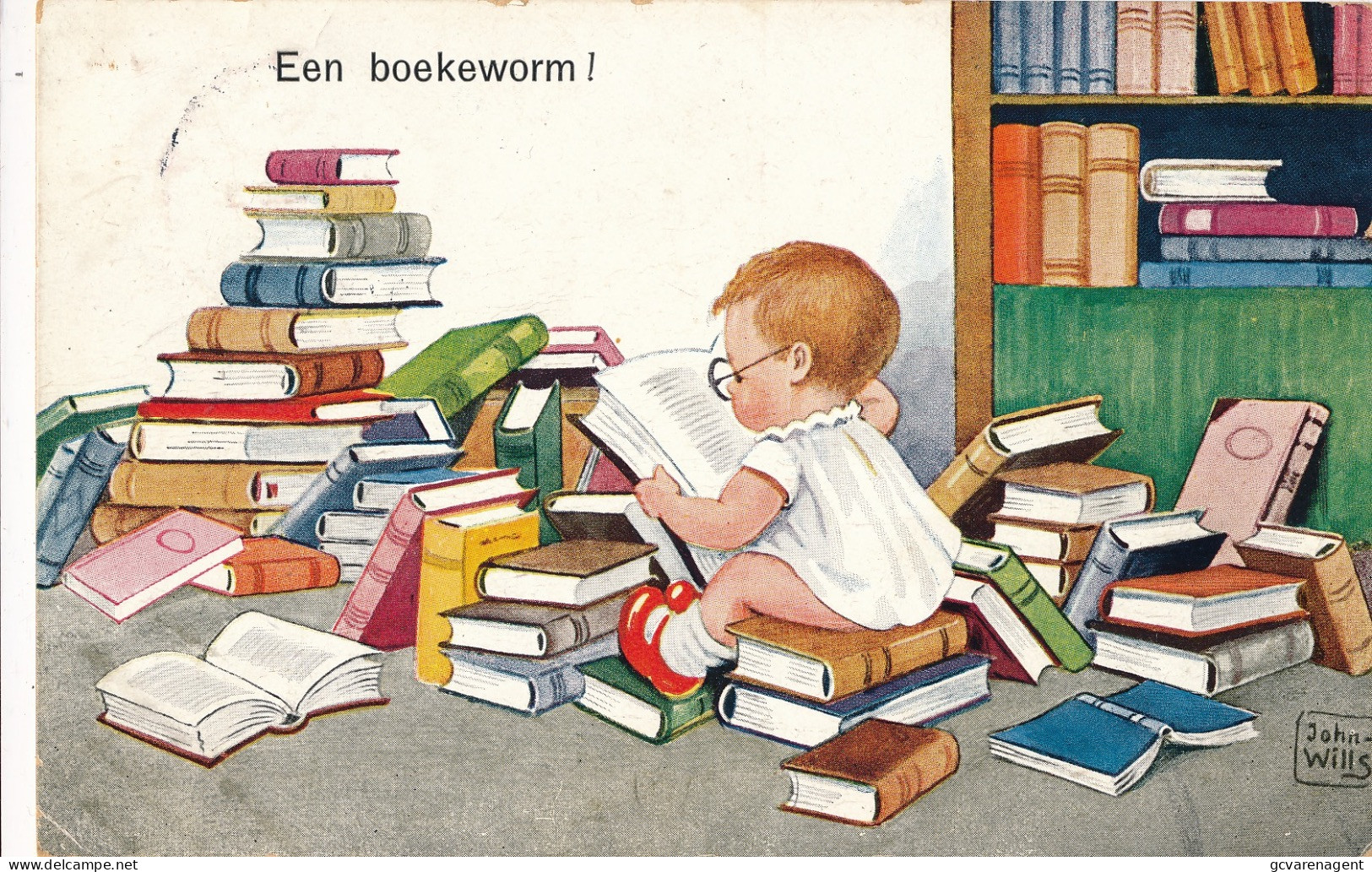 JON WILLS    EEN BOEKENWORM - Wills, John