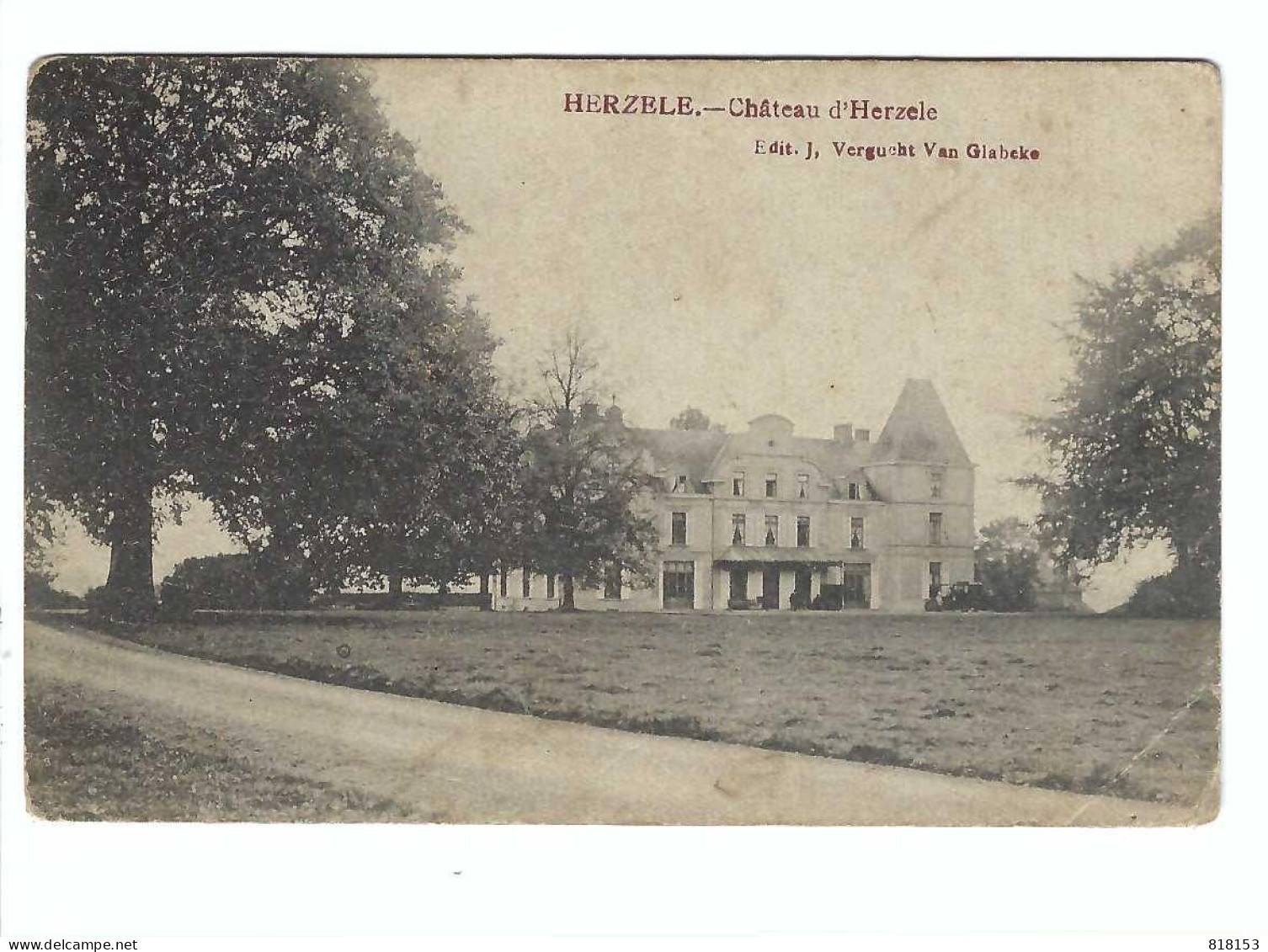 HERZELE  -   Château D'Herzele 1910 (kleine Plooi Re Onder) - Herzele