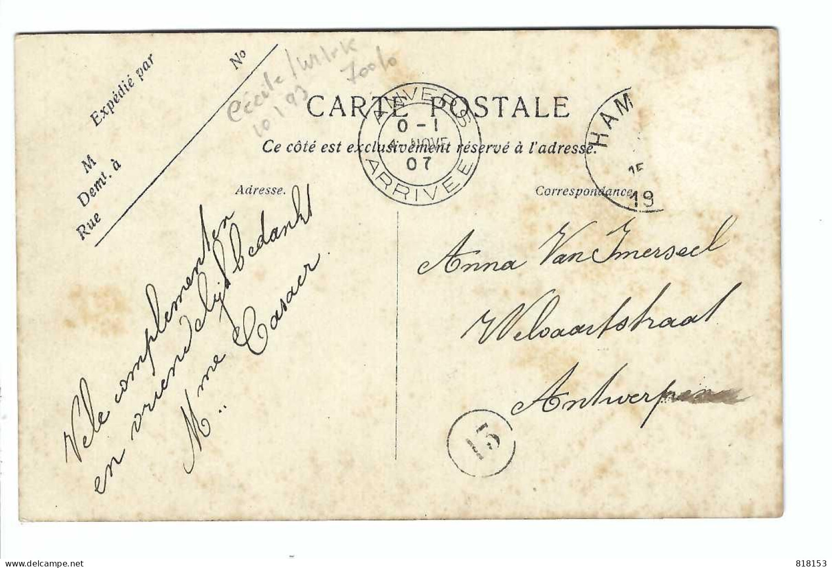 Hamont  -    Kasteel Mr Somers , Budelpoort 1907 - Hamont-Achel