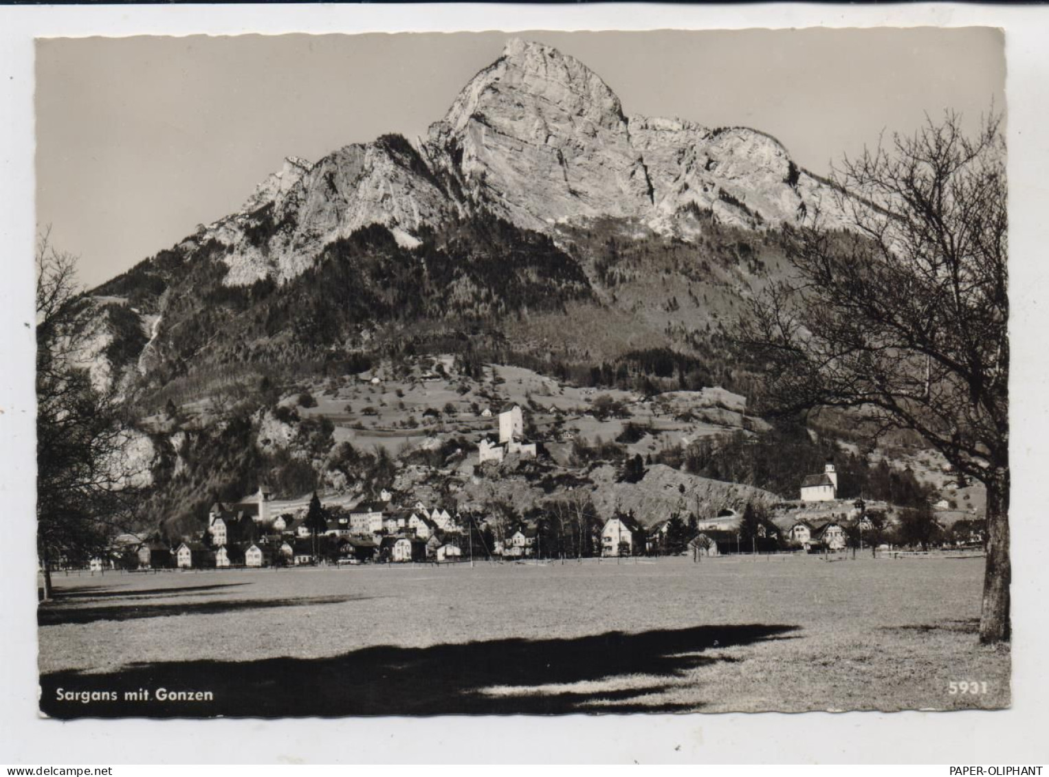 CH 7320 SARGANS SG, Sarganz Mit Gonzen, 195... - Sargans