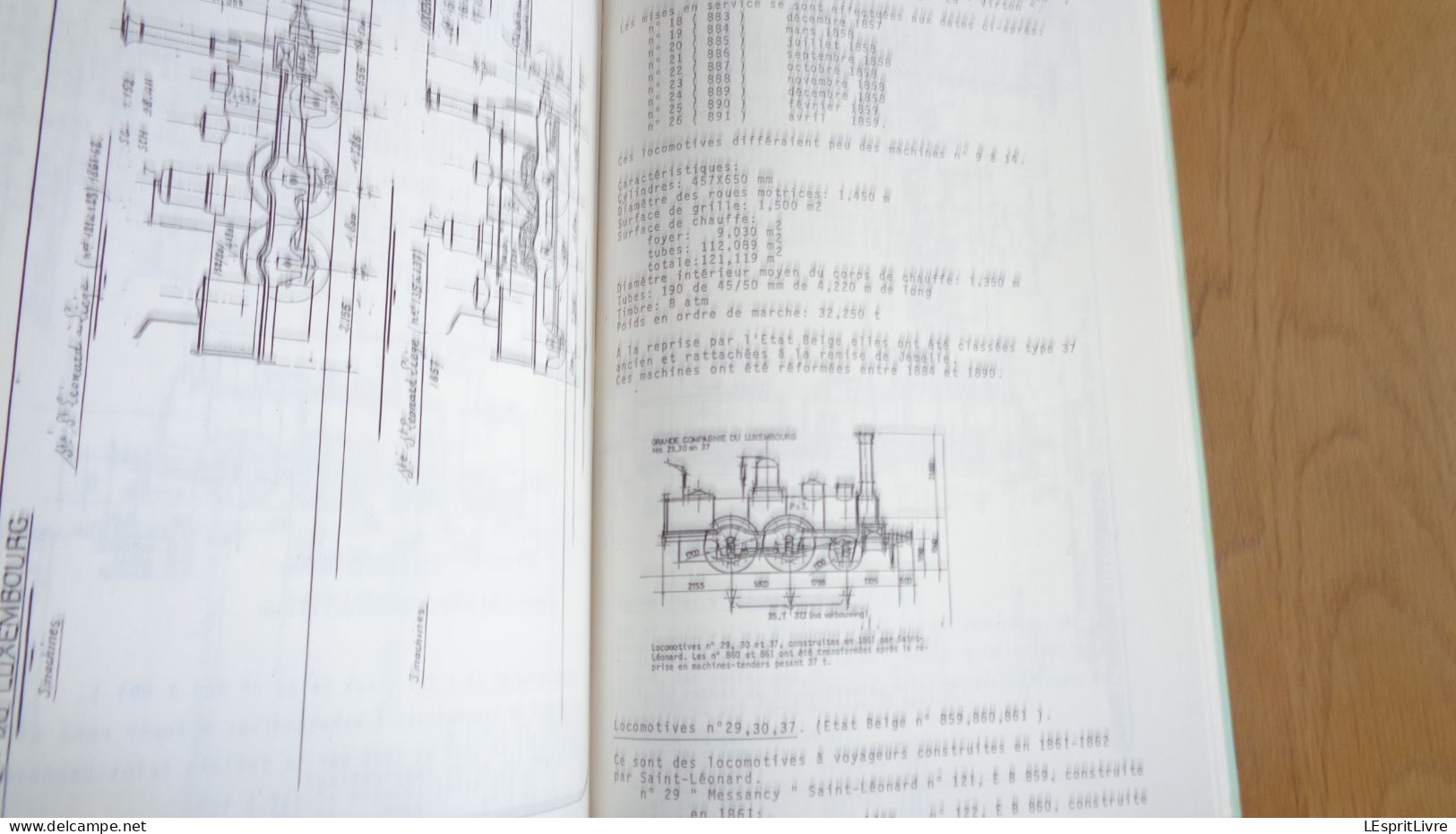 Département Matériel SNCB 5 LA GRANDE COMPAGNIE DU LUXEMBOURG Chemin de Fer Belge NMBS Locomotive Vapeur Chemins de Fer