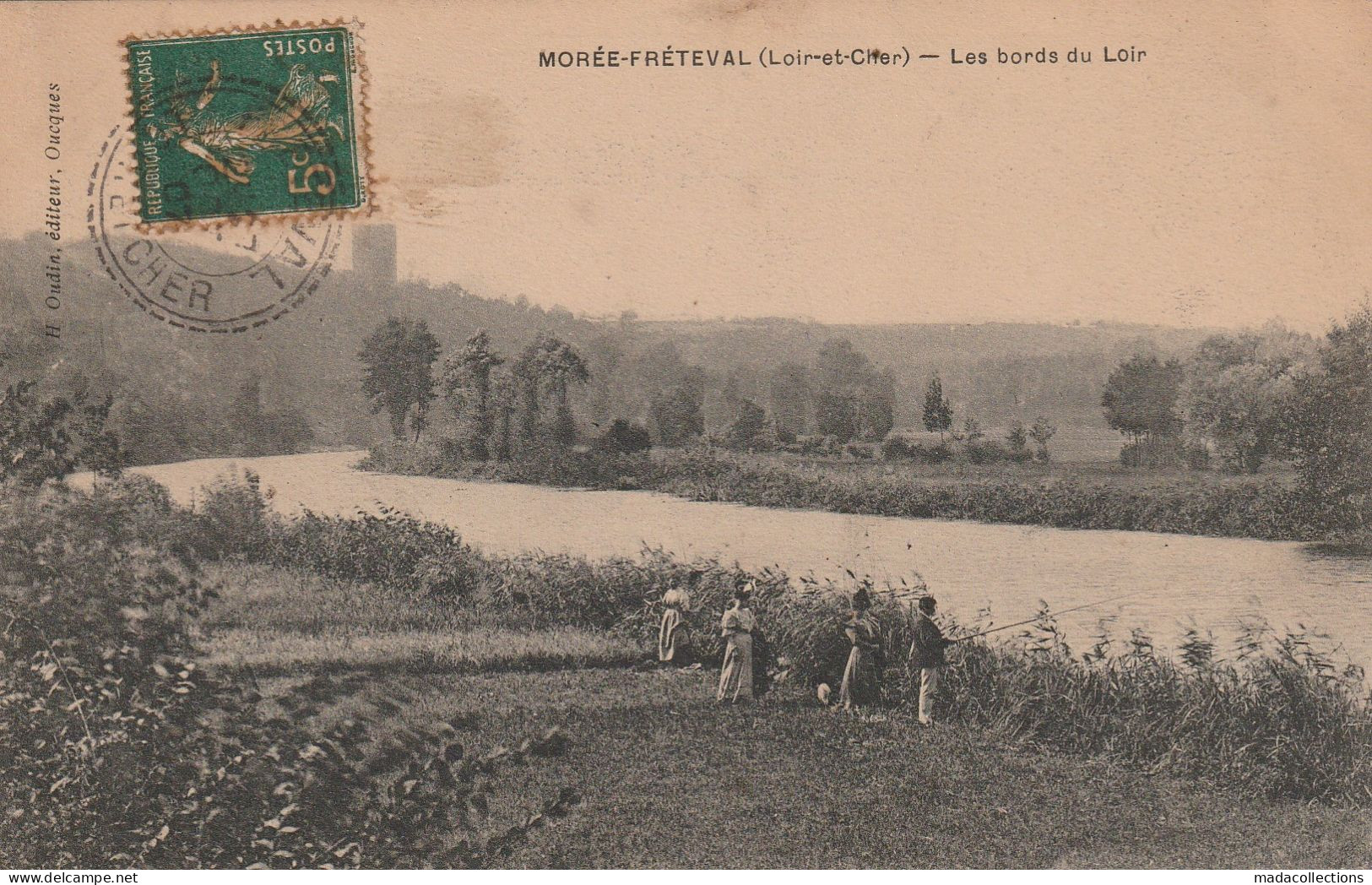 Morée Fréteval (41 - Loir Et Cher) Les Bords Du Loir - Pêche à La Ligne - Moree