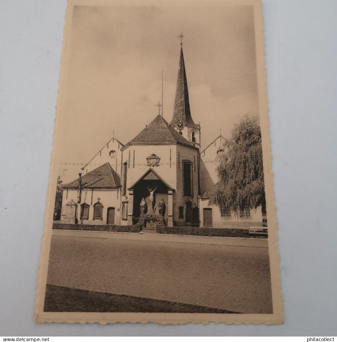 Sleidinge (Evergem) Kerk Met Kalvarieberg 19?? - Evergem
