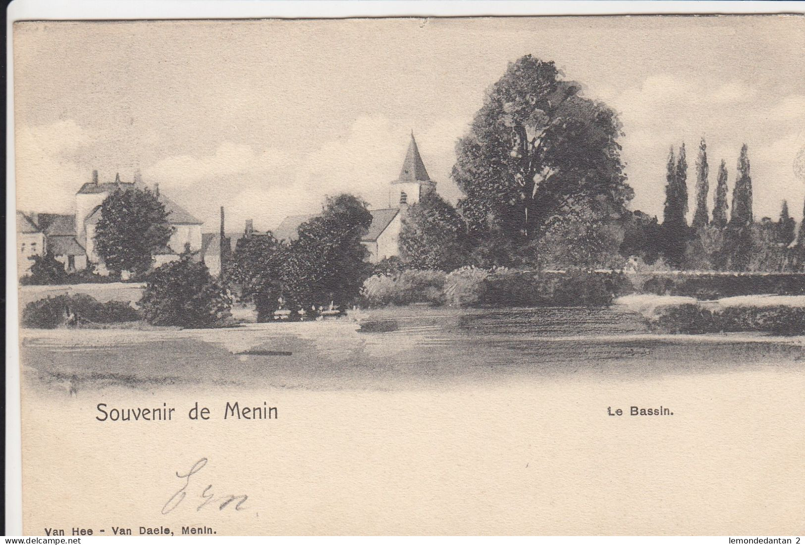 Souvenir De Menin - Le Bassin - Menen