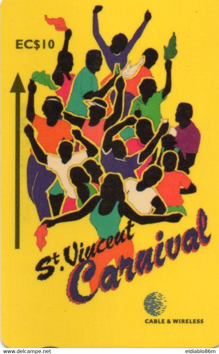 ST. VINCENT & THE GRENADINES - GPT - C&W - 304CSVA - CARNIVAL (HIGHLY USED) - St. Vincent & Die Grenadinen