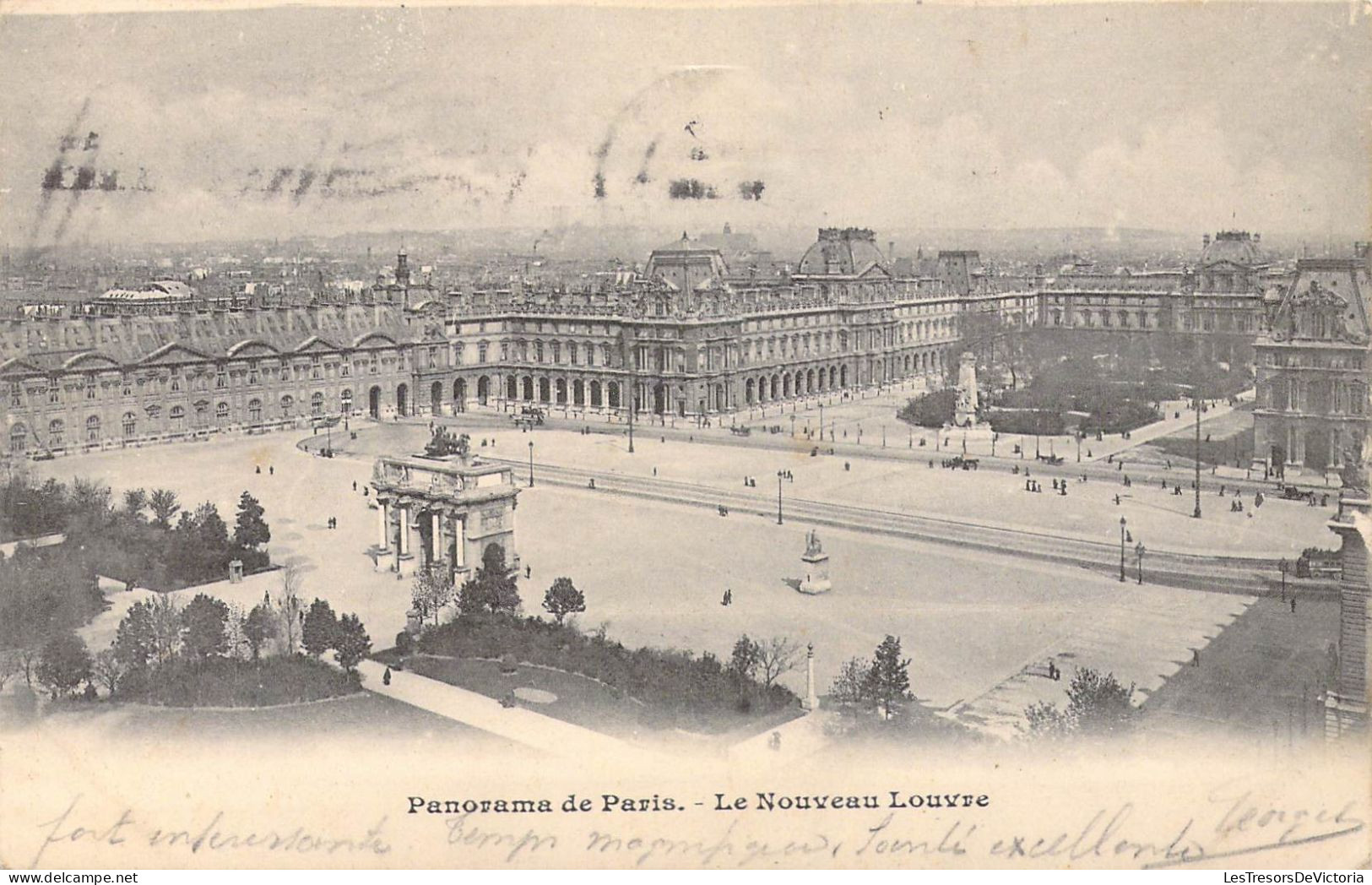 FRANCE - 75 - Paris - Panorama De Paris - Le Nouveau Louvre - Carte Postale Ancienne - Louvre