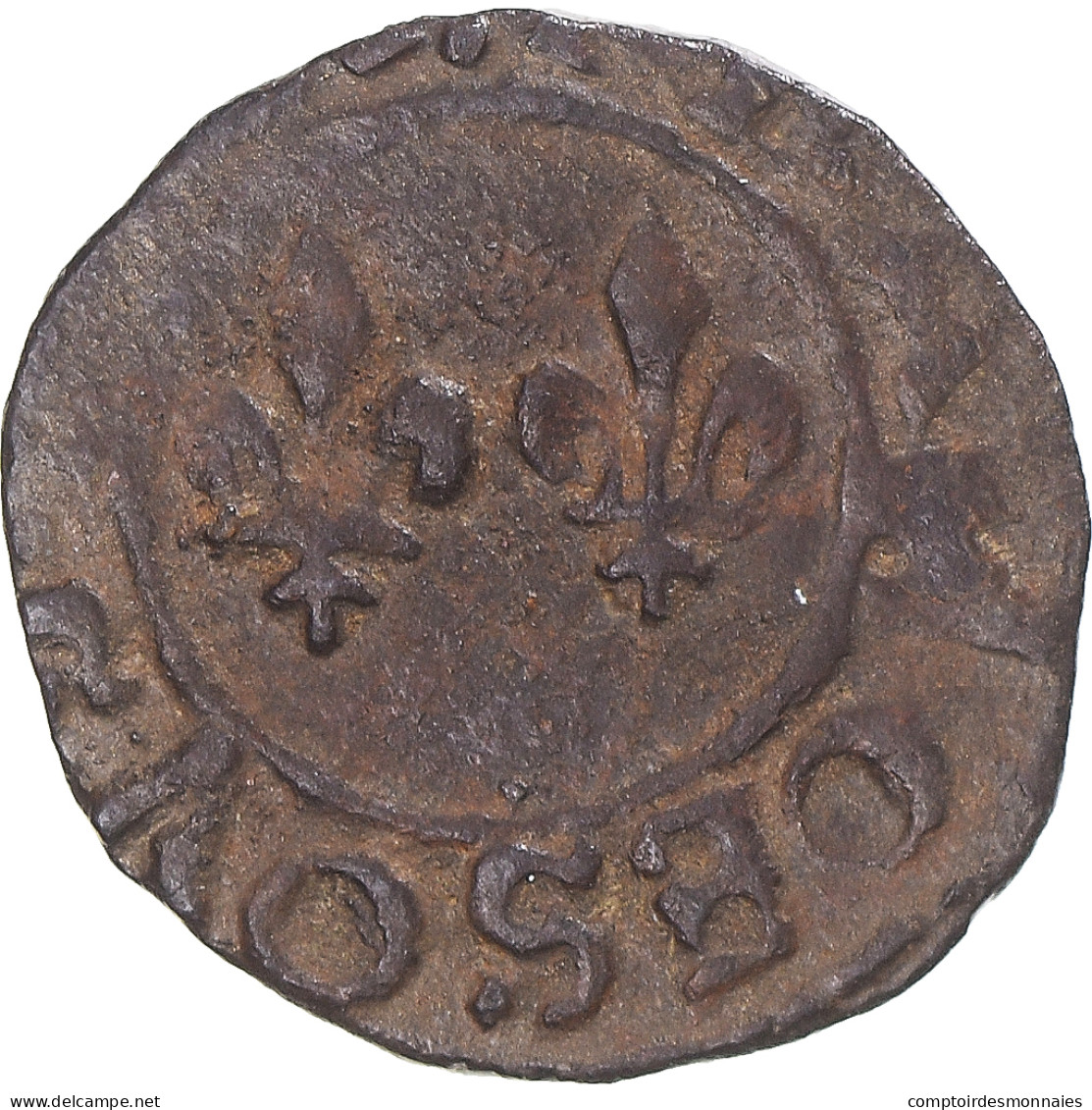 Monnaie, France, François Ier, Denier Tournois, TTB, Cuivre - 1515-1547 François 1er