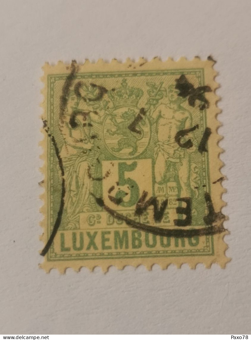 Timbre Luxembourg, 5C Allégorie 1882 - 1882 Allegory