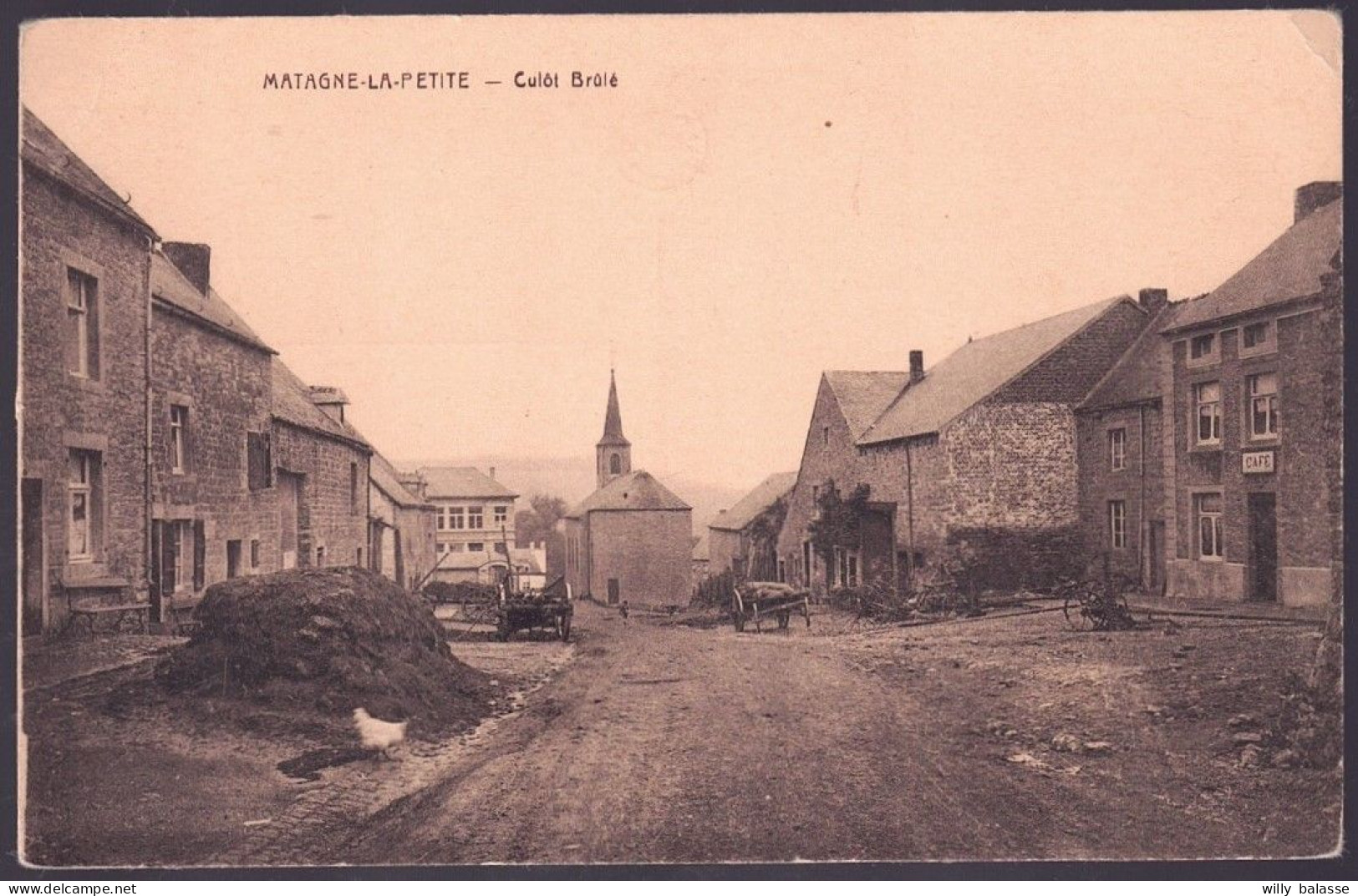 +++ CPA - MATAGNE LA PETITE - Doische - Culot Brûlé - Café  // - Doische