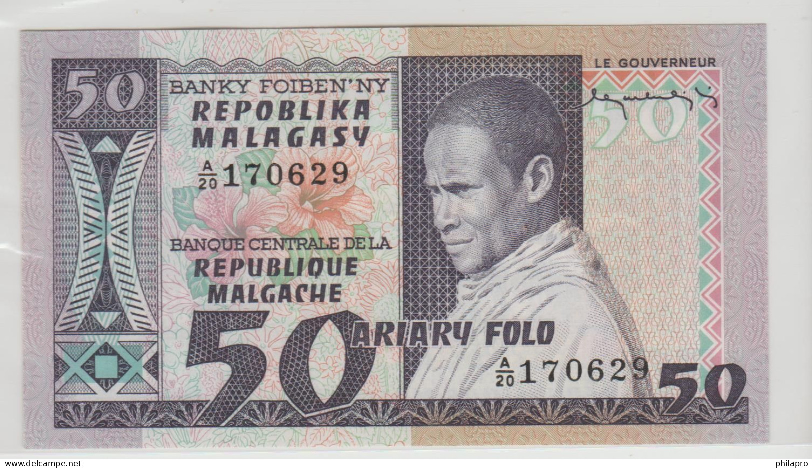 MADAGASCAR   BANKNOTE 50F  VF  Réf  675 - Madagascar